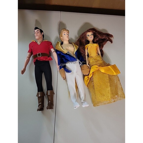 Disney Beauty & BEAST Lot Gaston barbie dolls - Picture 2 of 9
